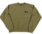Load image into Gallery viewer, Stussy Stock Los Angeles Crewneck Army
