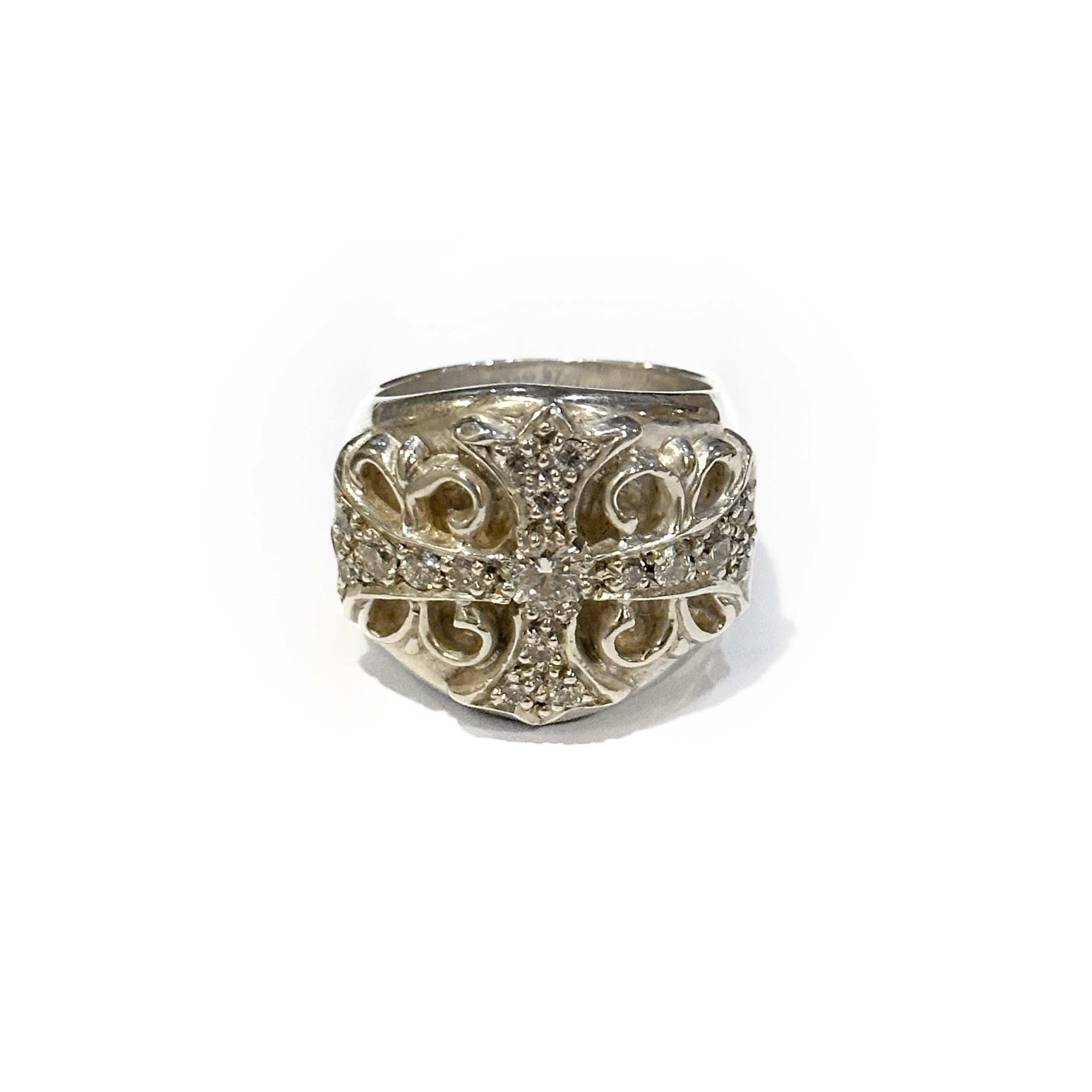 Chrome Hearts Keeper Ring P/D Size 8 (Factory Set)