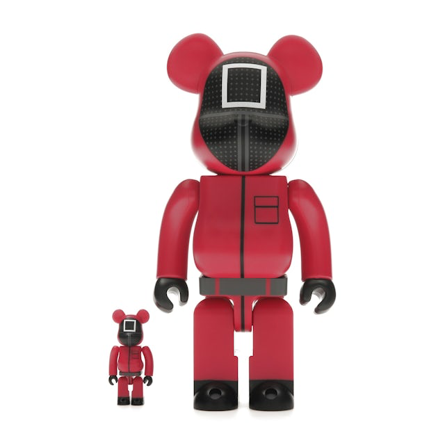 Bearbrick x Squid Game Guard (Square) 100% & 400% Set