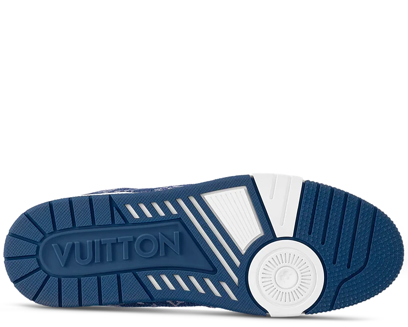Louis Vuitton LV Trainer Monogram Denim White Blue