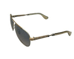 Load image into Gallery viewer, Chrome Hearts Jack Addict Aviator Sunglasses with a Goldtone Metal Frame (Like New)
