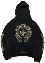 Load image into Gallery viewer, Chrome Hearts Black &amp; Camo Cross Horseshoe Logo Zip Up Hoodie
