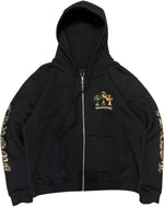 Load image into Gallery viewer, Chrome Hearts Black &amp; Camo Cross Horseshoe Logo Zip Up Hoodie
