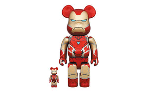 Bearbrick World Wide Tour 3 Iron Man Mark 85 Chrome Ver. 100% & 400%