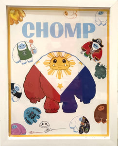 Benjamin Su Abominable Chomp Framed (SIGNED)