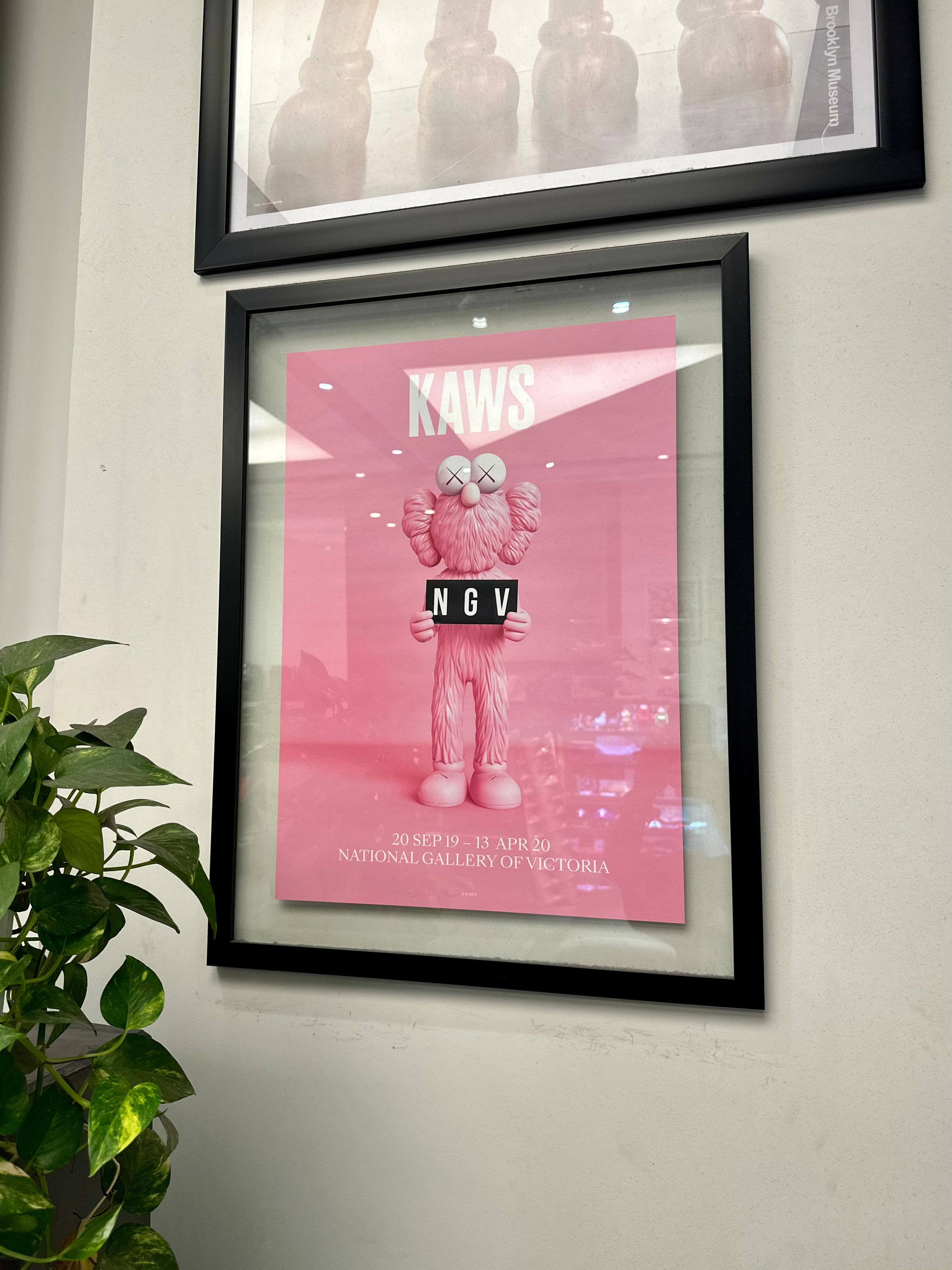 KAWS x NGV BFF Exhibition Poster (FRAMED)