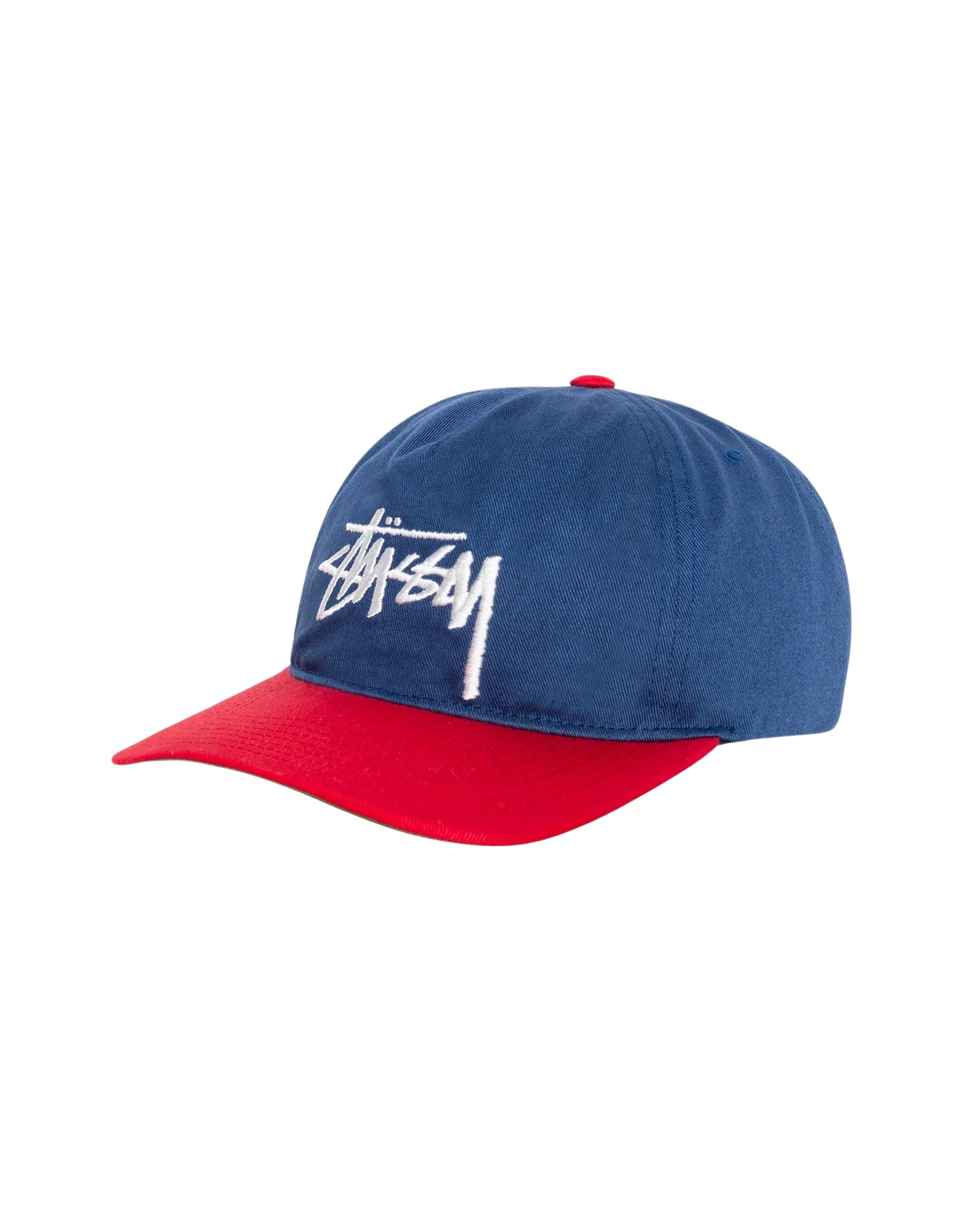 Stussy Mid-Depth Big Stock Snapback Navy