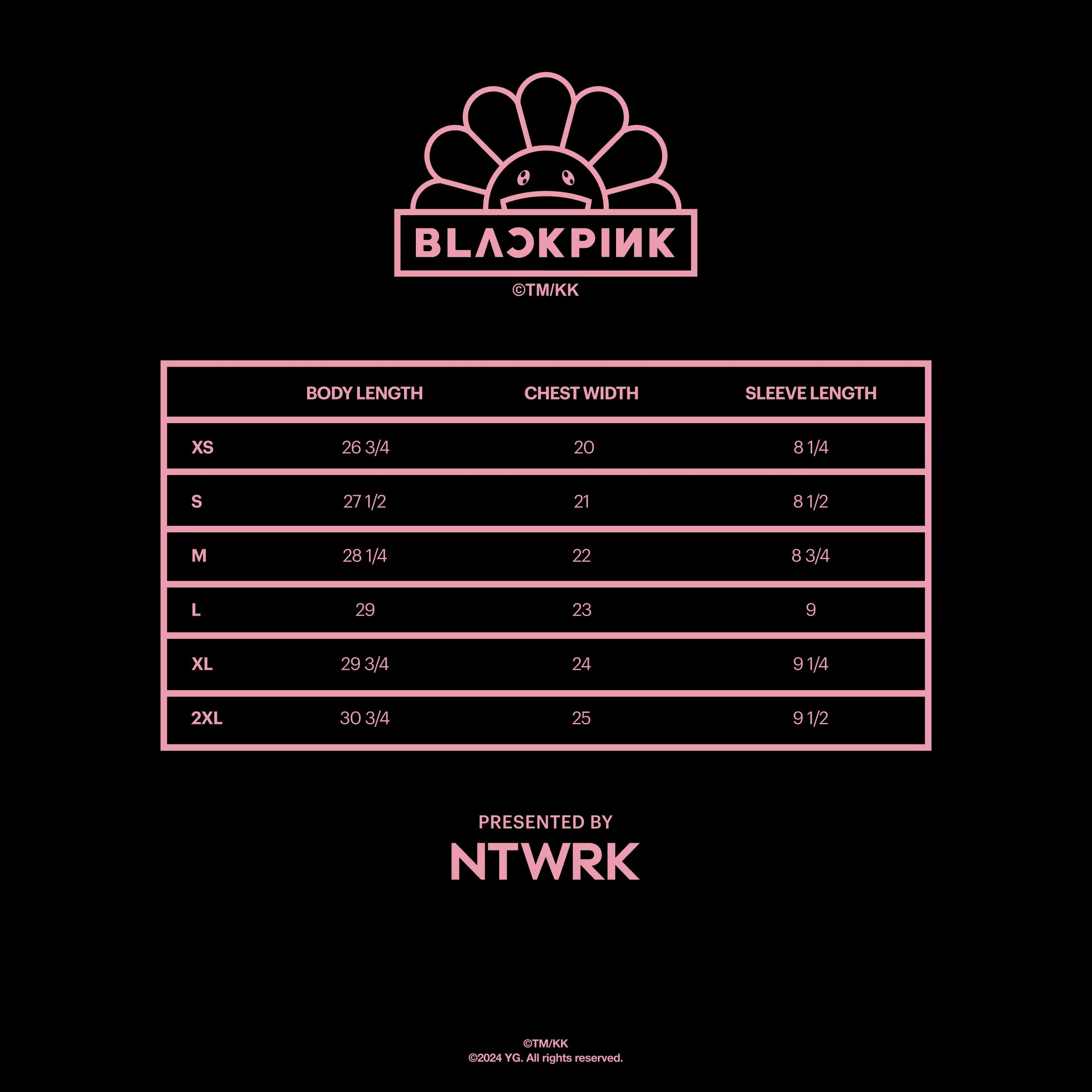 BLACKPINK x Takashi Murakami Signature Tee Black