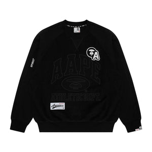 AAPE CREW NECK SWEAT BLACK