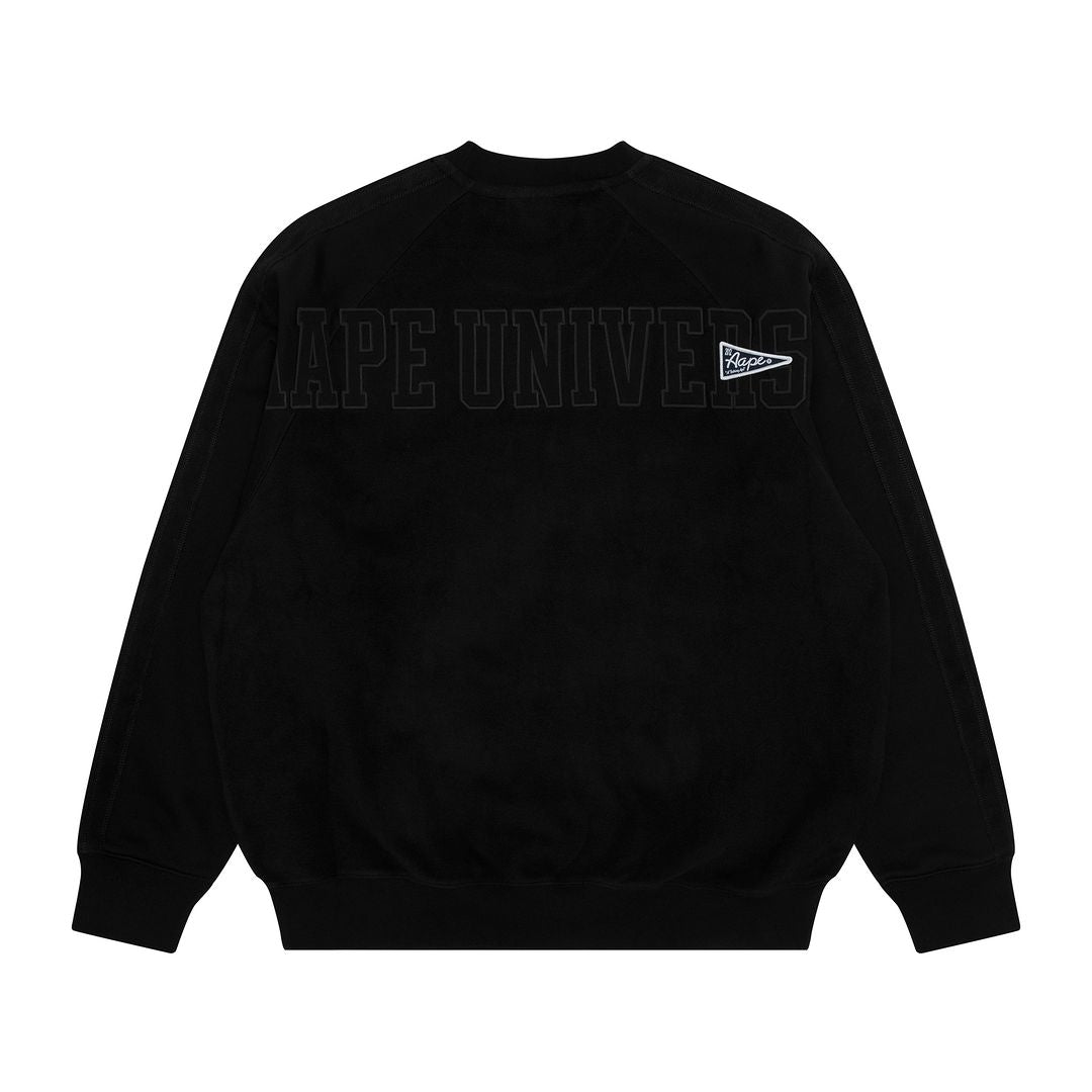 AAPE CREW NECK SWEAT BLACK