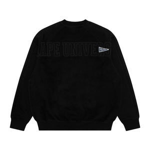 AAPE CREW NECK SWEAT BLACK