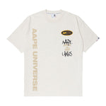 Load image into Gallery viewer, AAPE Moonface logo printed tee Beige/Yellow
