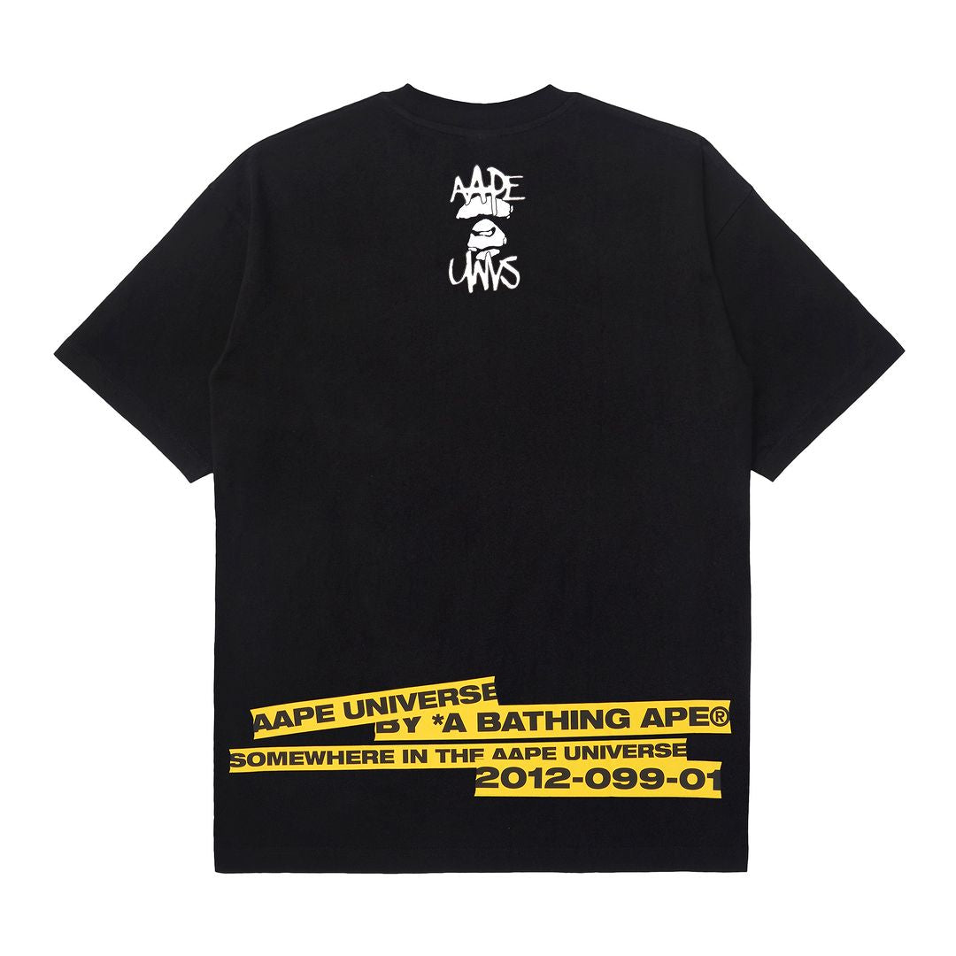 AAPE BLACK TEE AAPTEM1387XXL