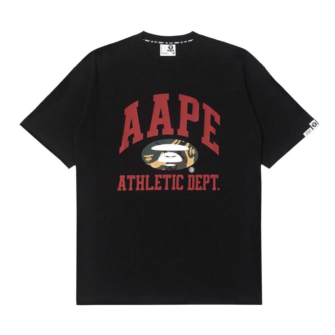 AAPE Moonface printed tee Black/Red
