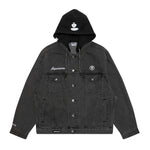 Load image into Gallery viewer, AAPE Detachable Hooded Denim Jacket SS 24
