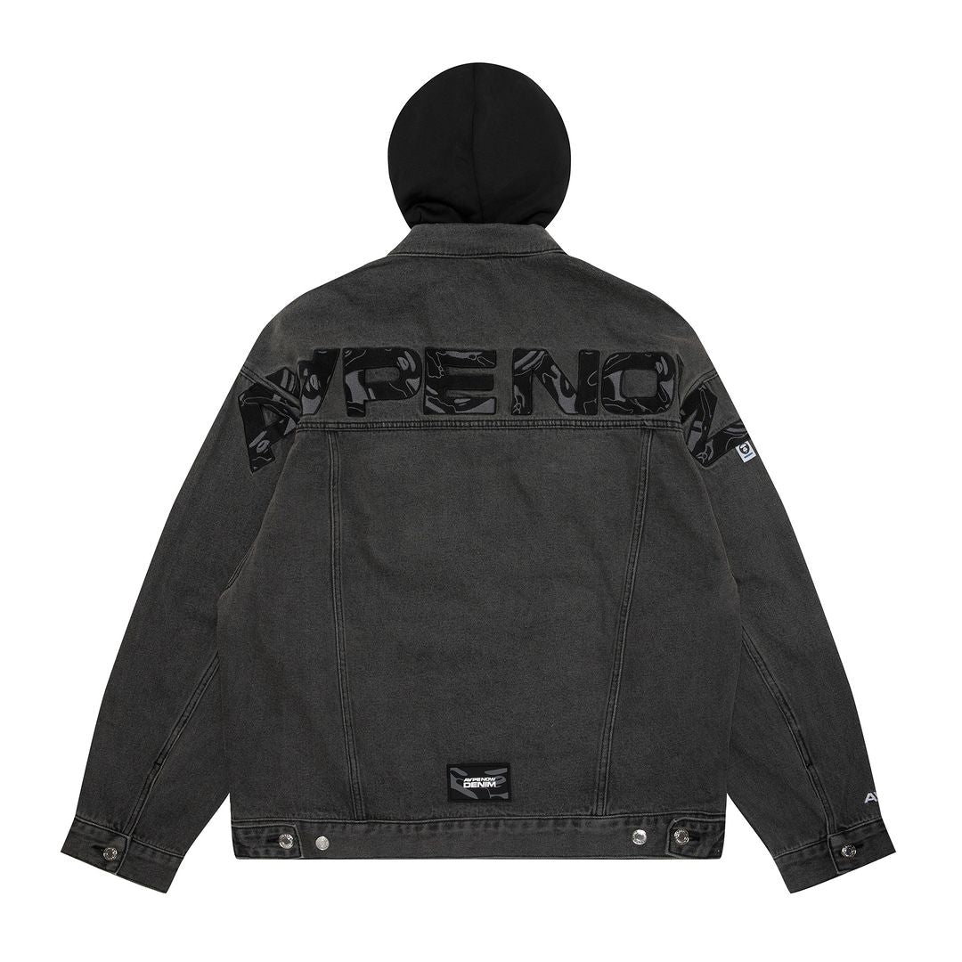 AAPE Detachable Hooded Denim Jacket SS 24