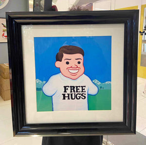 JOAN CORNELLA POSTER: FREE HUGS (Framed)