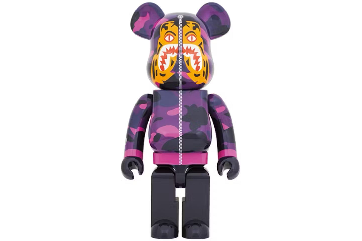 Bearbrick x BAPE Camo Tiger 1000% Purple