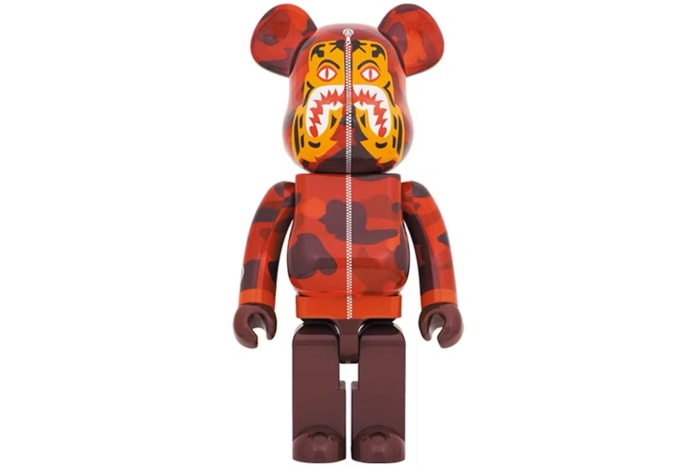 Bearbrick x BAPE Camo Tiger 1000% Red