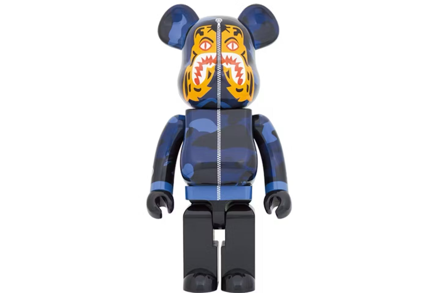 Bearbrick x BAPE Camo Tiger 1000% Navy