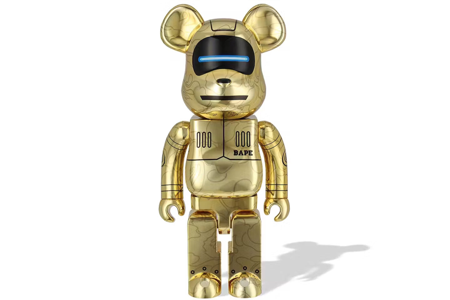 Bearbrick x BAPE x Hajime Sorayama Baby Milo 1000% Gold (no box)