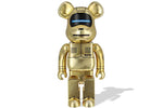 Load image into Gallery viewer, Bearbrick x BAPE x Hajime Sorayama Baby Milo 1000% Gold (no box)
