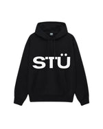 Load image into Gallery viewer, Stussy All Caps Hoodie Black
