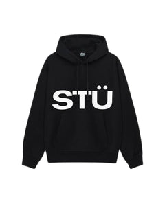 Stussy All Caps Hoodie Black