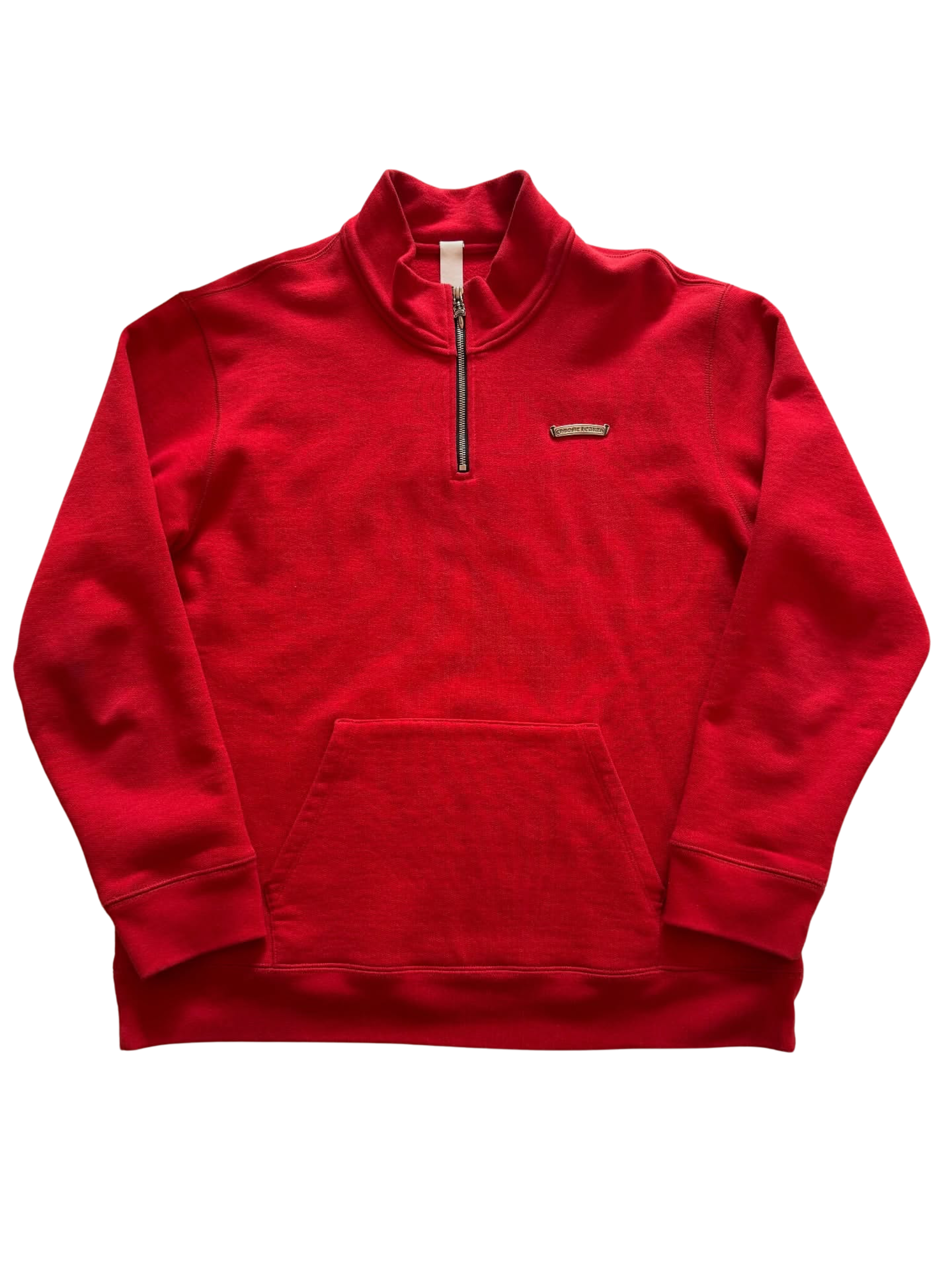 Chrome Hearts Triple Cross Hollywood Quarter Zip Pullover Red (Like New)