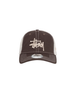 Load image into Gallery viewer, Stussy New Era 9Twenty Basic Trucker Brown
