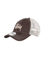 Load image into Gallery viewer, Stussy New Era 9Twenty Basic Trucker Brown
