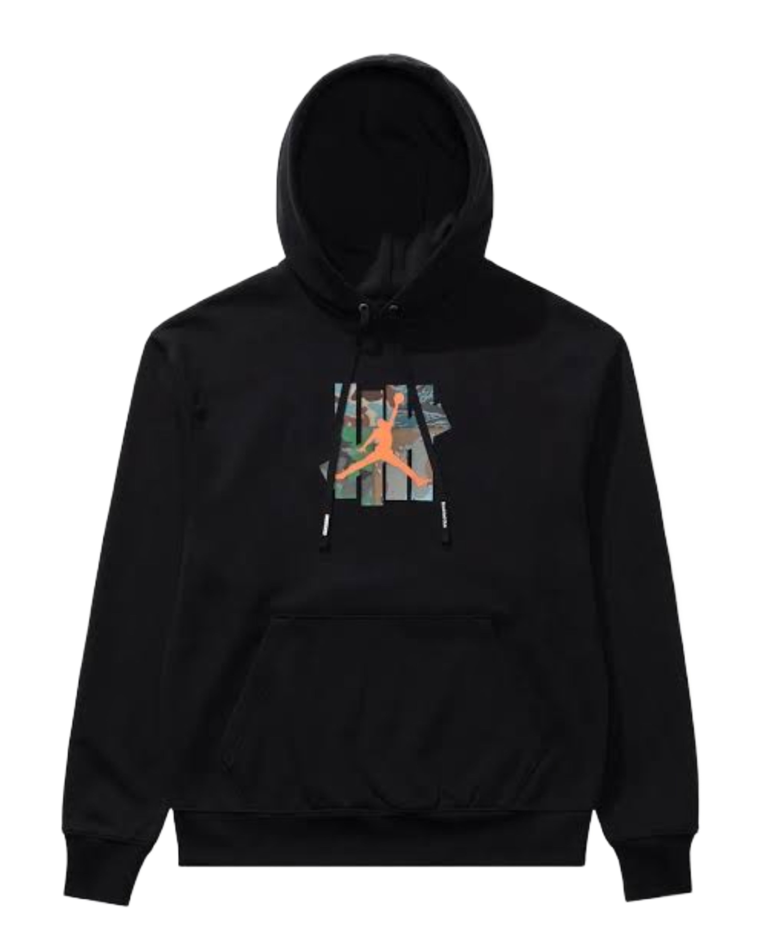 Jordan x Undefeated Black Hoodie Long Sleeve Mens