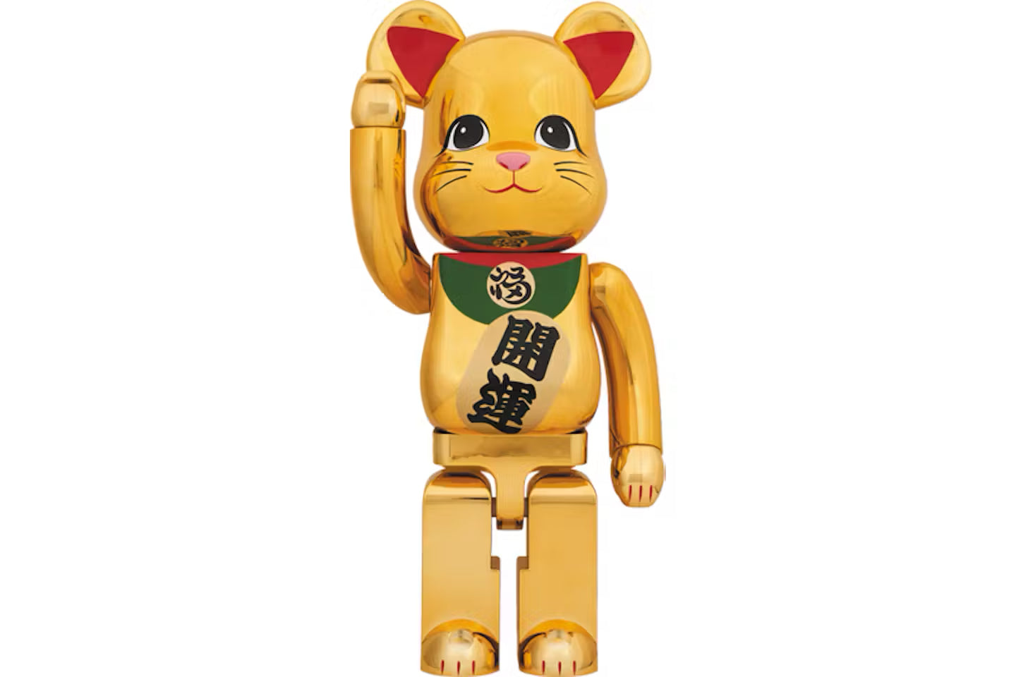 Bearbrick Beckoning Cat 1000% Gold