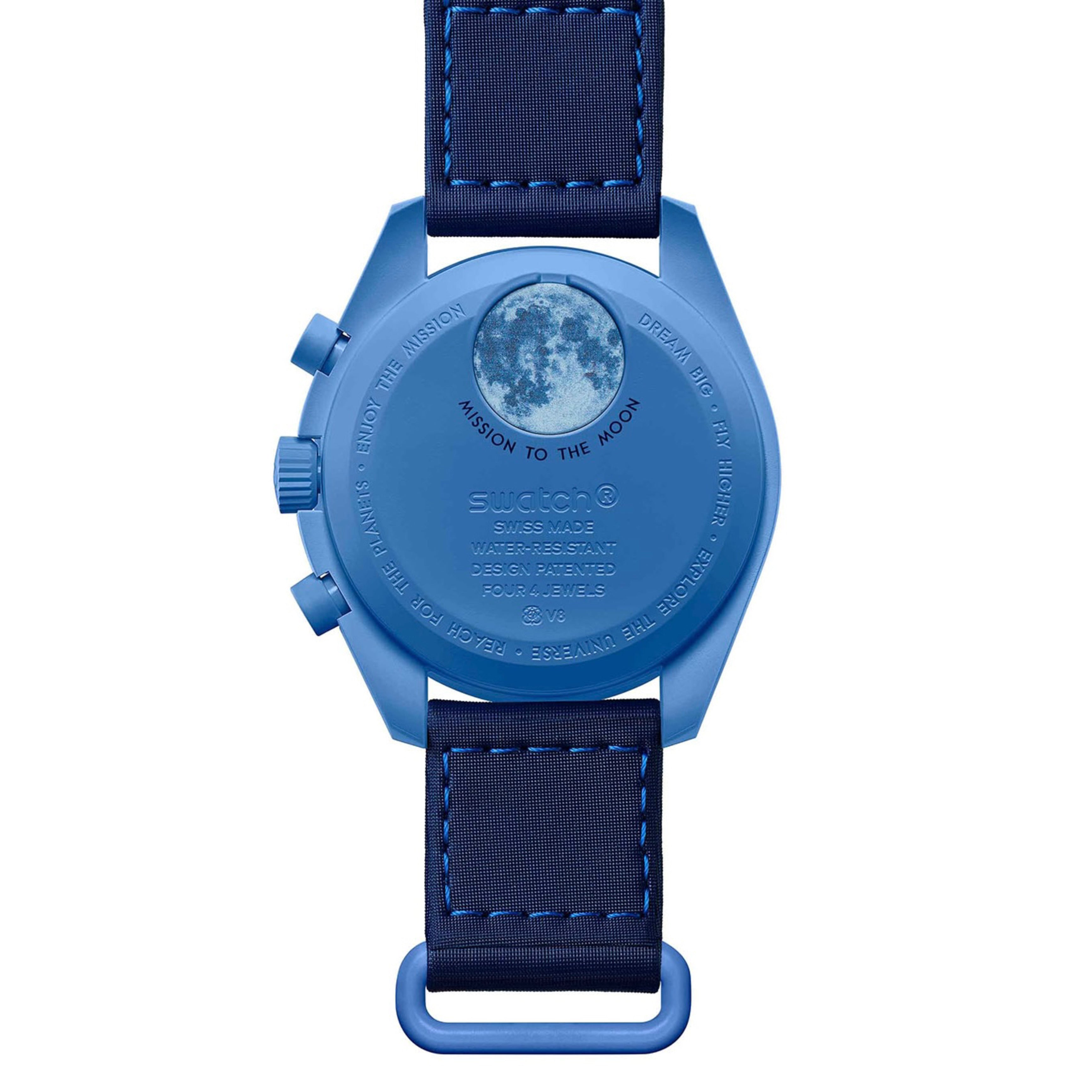 Swatch x Omega Bioceramic Moonswatch Mission to Super Blue