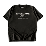 Load image into Gallery viewer, Shoegame Dept. Tee Black
