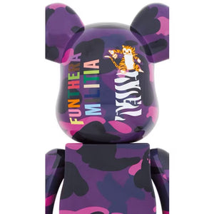 Bearbrick x BAPE Camo Tiger 1000% Purple