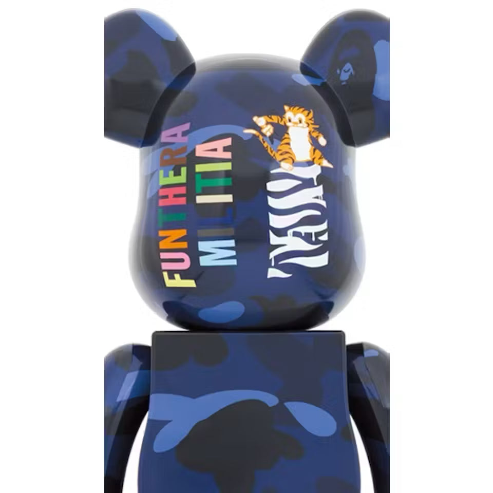 Bearbrick x BAPE Camo Tiger 1000% Navy