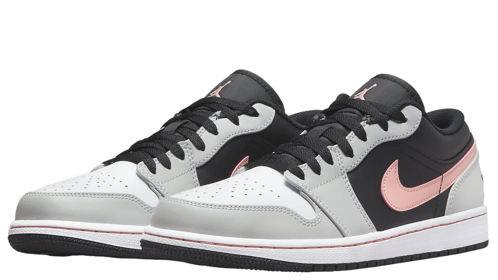 Jordan 1 Low Black Grey Pink