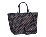 Load image into Gallery viewer, Goyard Saint Louis Tote PM Navy Blue
