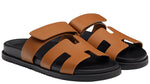 Load image into Gallery viewer, Hermes Chypre Sandal Brown Calfskin Leather
