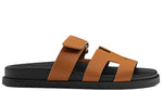 Load image into Gallery viewer, Hermes Chypre Sandal Brown Calfskin Leather
