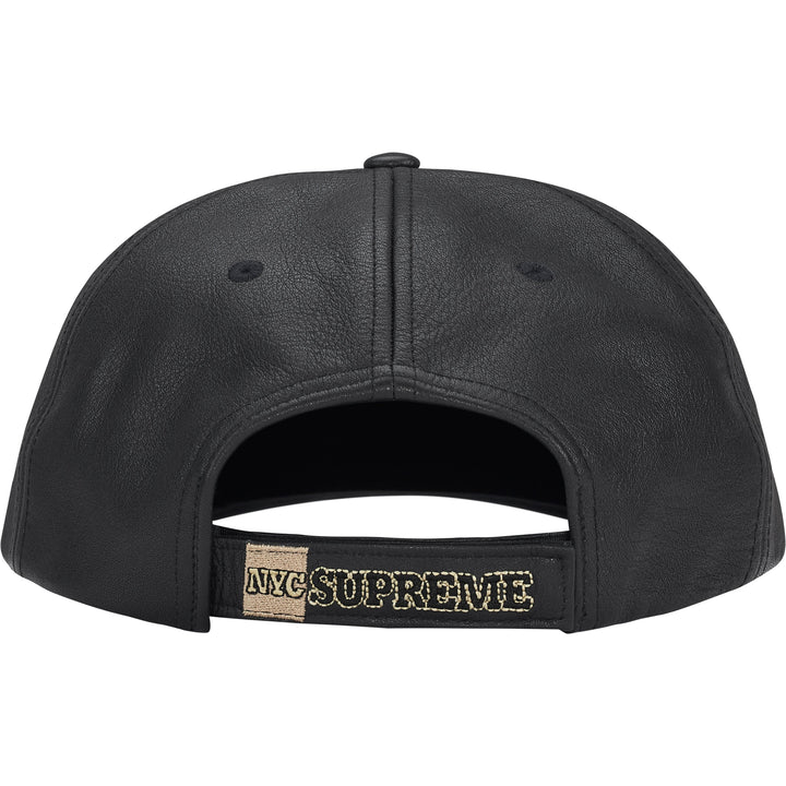 Supreme New York Leather 6-Panel Black