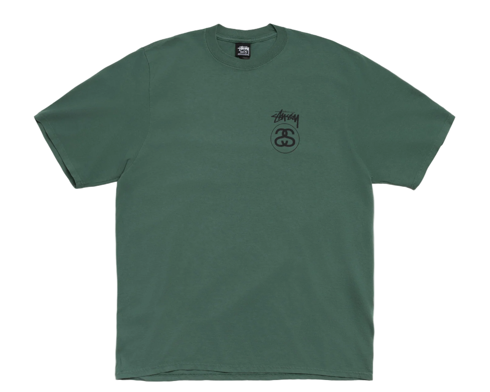 Stussy Stock Link Tee Pigment Dyed Pine