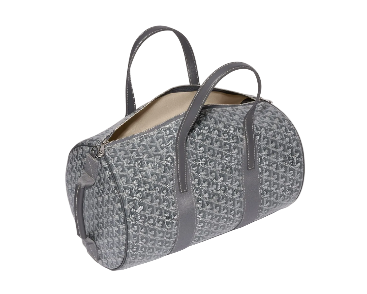 Goyard Barrel 40 Sports Bag Grey
