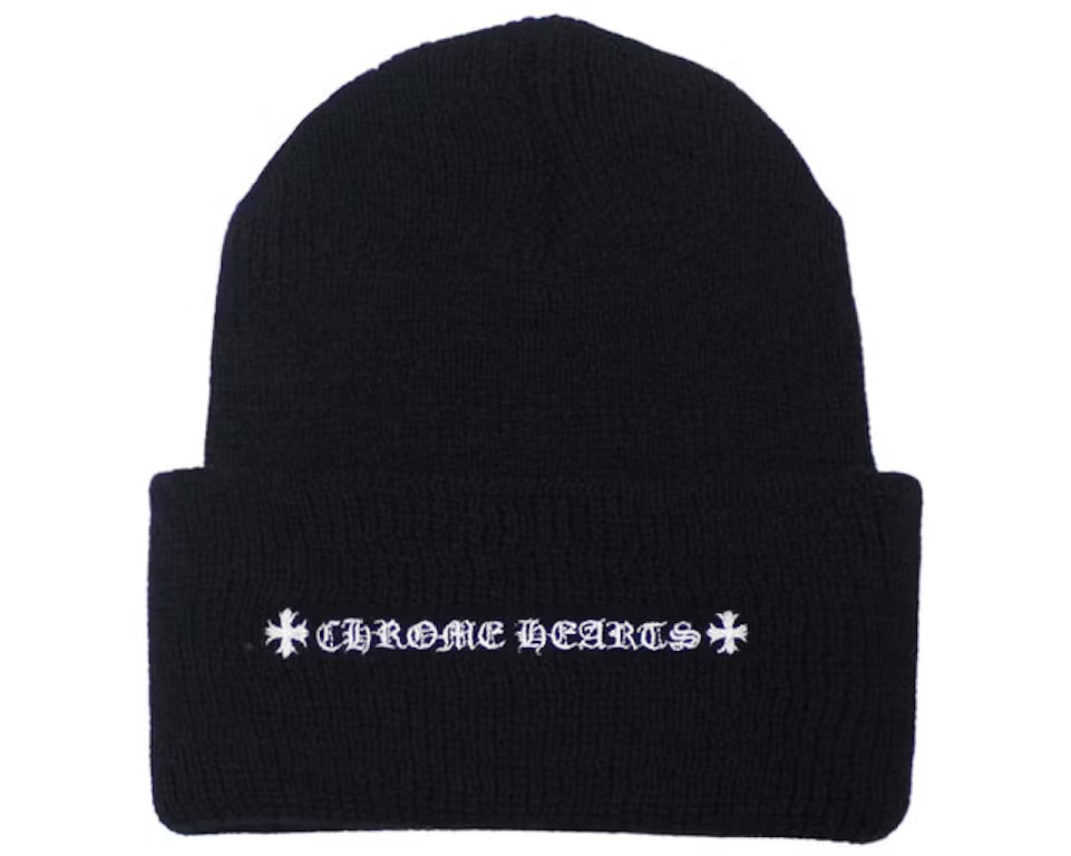 Chrome Hearts Plus Cross Beanie Black