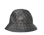 Load image into Gallery viewer, Gucci GG Supreme Hat Bucket Fedora Grey Black Graphite Monogram

