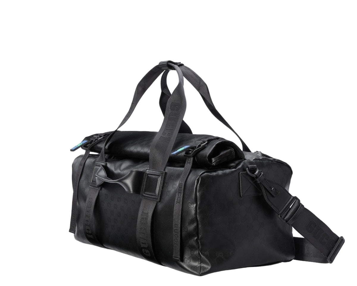 GUCCI GG Crystal Duffle Bag Gg Canvas - Black