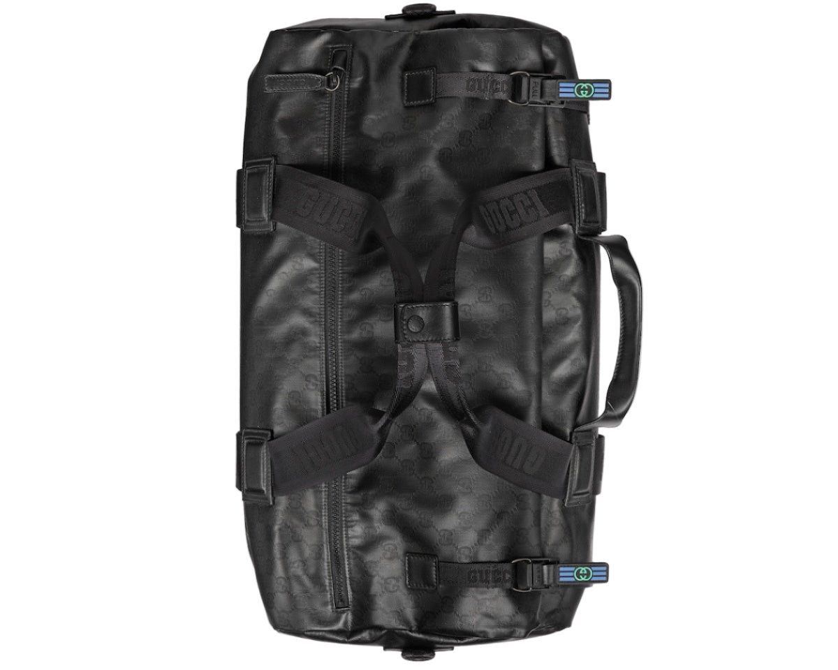 GUCCI GG Crystal Duffle Bag Gg Canvas - Black