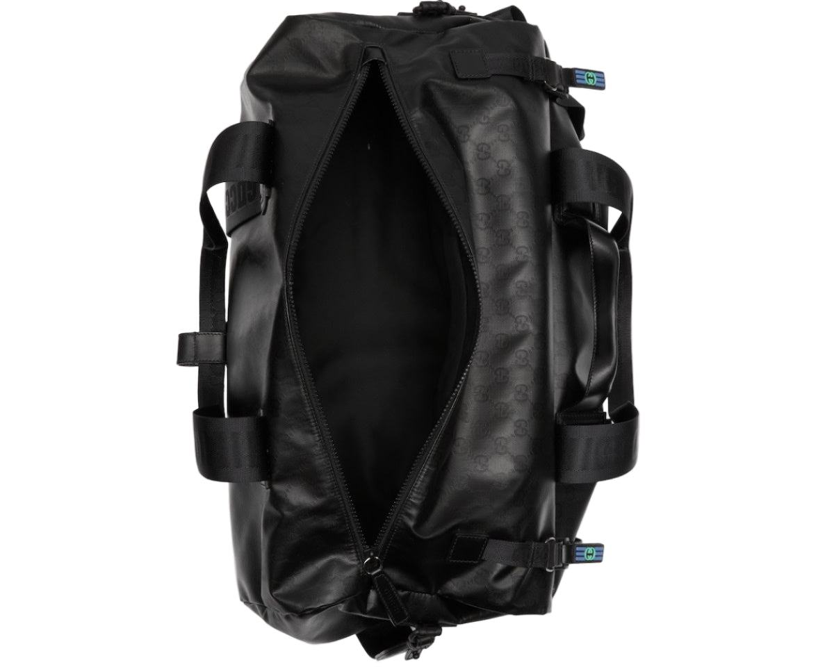 GUCCI GG Crystal Duffle Bag Gg Canvas - Black