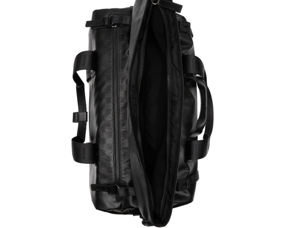 GUCCI GG Crystal Duffle Bag Gg Canvas - Black